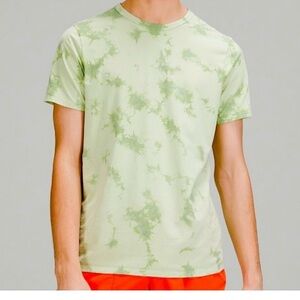 Lululemon The Fundamental T-Shirt Mens XXL Green Tie Dye